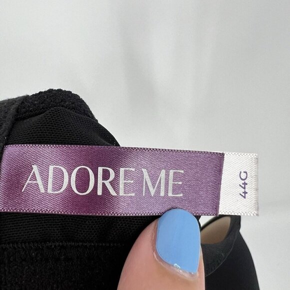 Adore Me Andrelisa Contour Balconette Women's Bra Black Lace 44G Plus Size - Picture 5 of 7